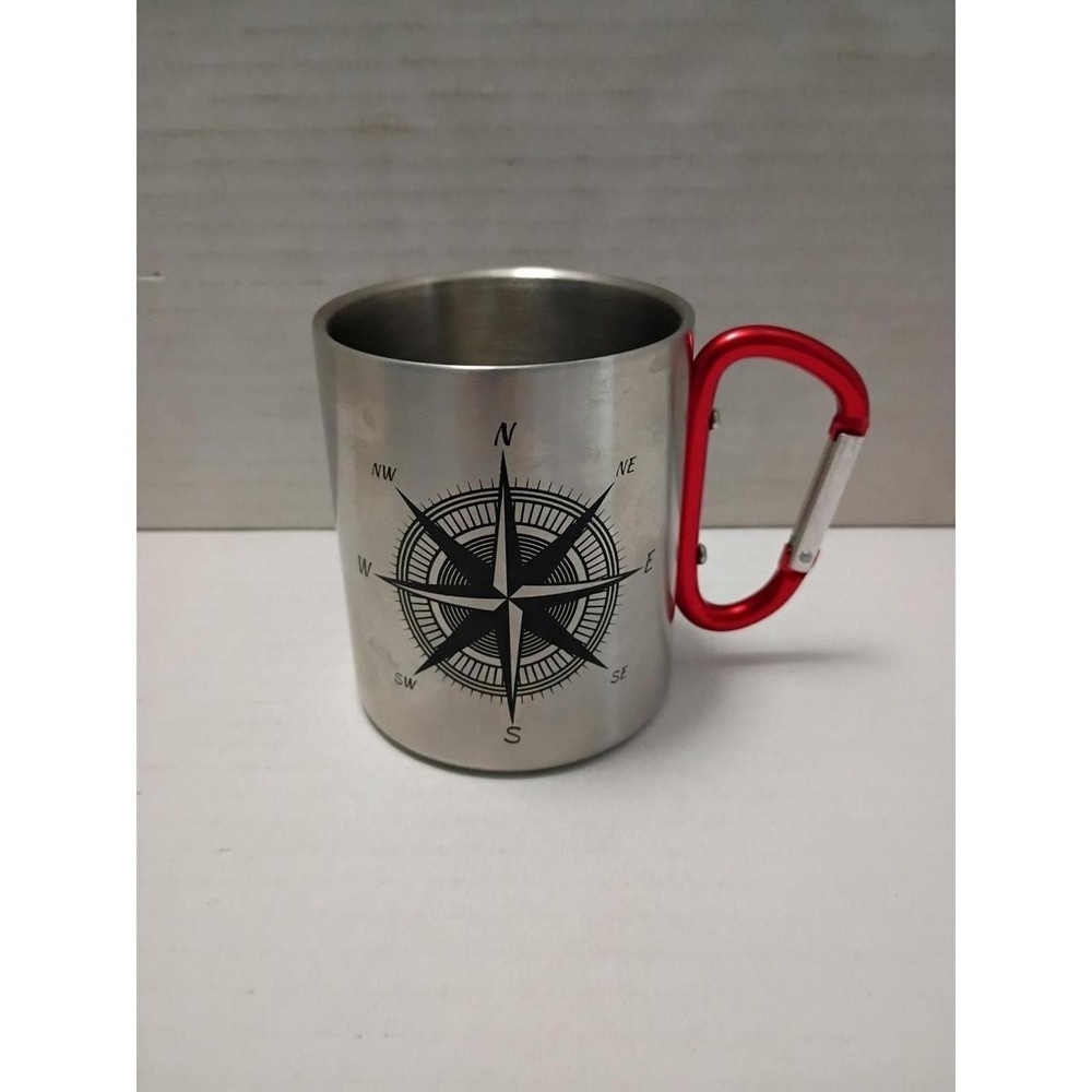 Bay Island Metal Mug w/ Carabiner handle.